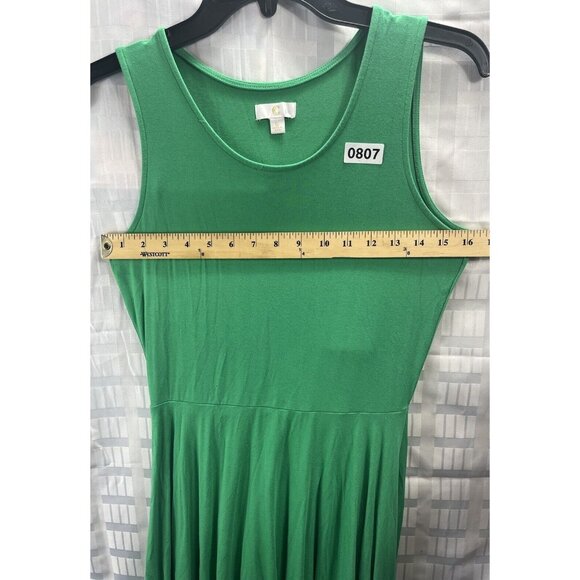 C Women Mini Tank Dress Size S Color Green - Picture 4 of 12